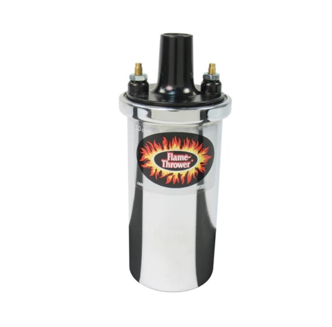 Flame-thrower 40,000 Volt 3 Ohm Oil Filled Chrome