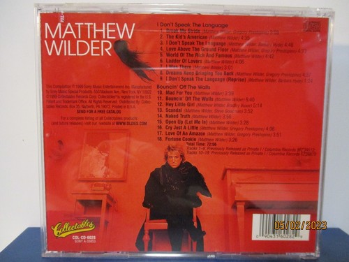 Matthew Wilder - I Don't Speak Language / Bouncin Off Walls - CD - MINT 25-1803 - Picture 2 of 3