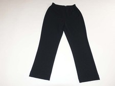 Chico's Women's Easywear Pull On Knit Cropped Pants Black Size 0 / 4 Short Black