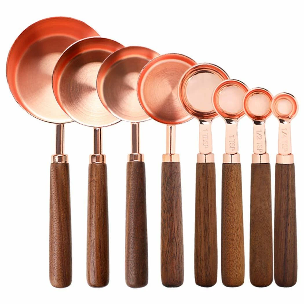 Measuring Spoon Practical Wooden Handle Measuring Tool for Measuring Cup