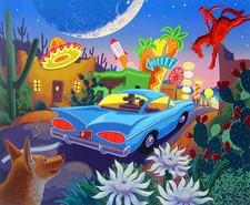 Stephen Morath, "Arizona Noche", limited edition serigraph, 25"h x 31"w image