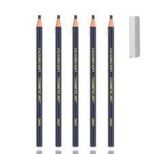 5Pcs Gray Eyebrow Pencils for Women, Waterproof Pencil with Sharpener Kit