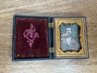 Antique  Gentlegement Photograph in Split Union Case  Glass. 2,5” X 3”