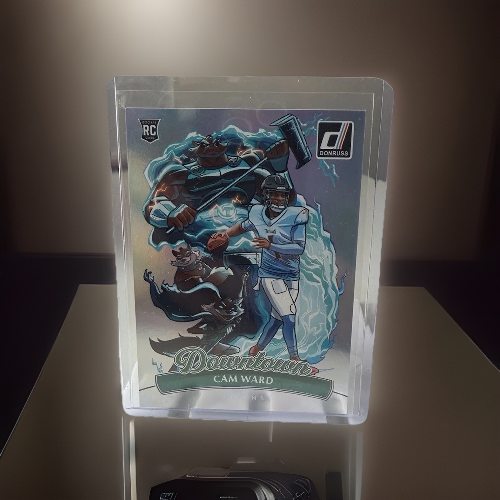 Panini 2025 Donruss Downtown Cam Ward Rookie Insert #12 Tennessee Titans