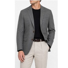 Lauren Ralph Lauren Gray Textured 2 Button Blazer Mens 38R Single Vent Jacket