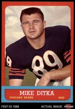 1963 Topps #62 Mike Ditka Bears HOF Pittsburgh 6 - EX/MT