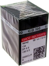 100 GROZ-BECKERT GEBEDUR 134 / 135X5 Titanium Quilting Machine Needles 4.0...