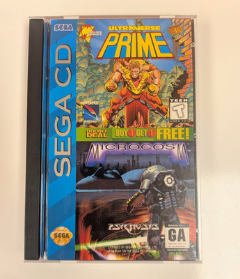 Sony Imagesoft Ultraverse Prime / Microcosm Double Deal (Sega CD, NTSC-U/C)  CIB