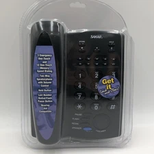 Sakar HT756CL 13 Memory Speaker Phone, Black Two Way Corded Missing UPC Code