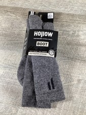 Hollow Alpaca Boot Socks Gray Size L Men 10-13 Women 10.5-12 Thermal Cushion