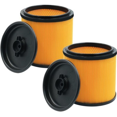 2 Pack Replacement for Vacmaster Filter, VCFS Shop Vac Filters 2 PACK, Yellow 
