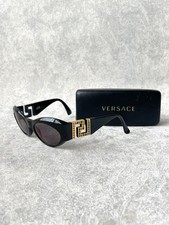 Vintage GIANNI VERSACE Sunglasses MOD T74/B COL 852RH Medusa Greek Key Rhineston