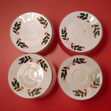 Alco Industries Christmas Saucers | Set of 4