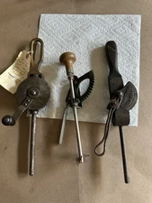 3 Vintage Valve Lapping Tools Bronze Handle & O F Smith Co. Moline Illinois