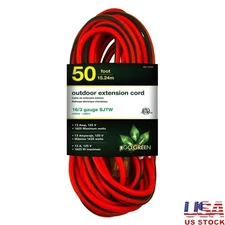 Heavy Duty 50ft Outdoor Extension Cord Lighted End 13750 Power Tools Lawn Care
