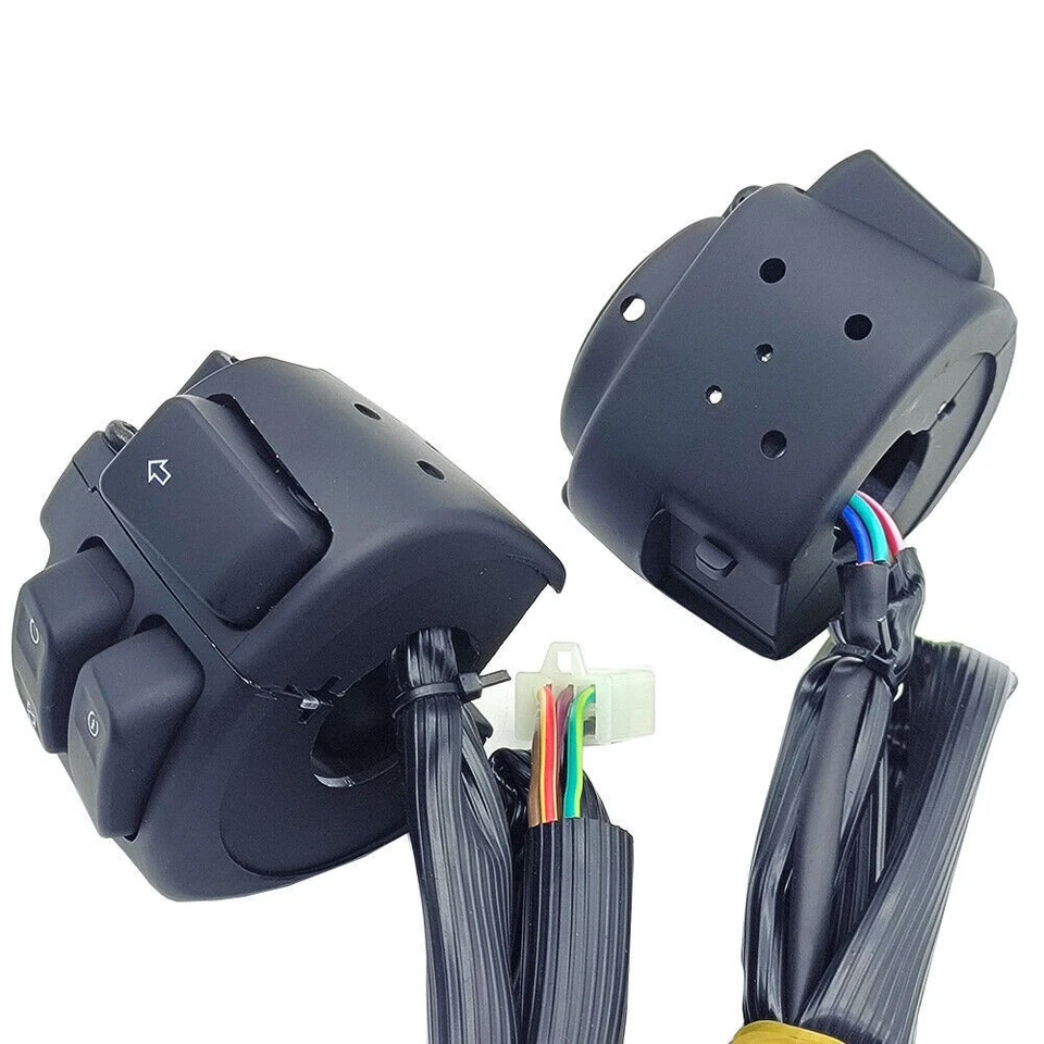 Carcasa de interruptor de control manual de 1" y tapas y arnés de cableado para ~ Harley Dyna Softail XL883 Foto 4 de 4