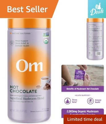 Rich Dutch Cocoa Hot Chocolate with Functional Mushrooms - Stress Relief & Focus