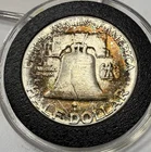 1963 Franklin Half Dollar BU 🌈 Stunning End Roll Rainbow Toner 90% Silver A28