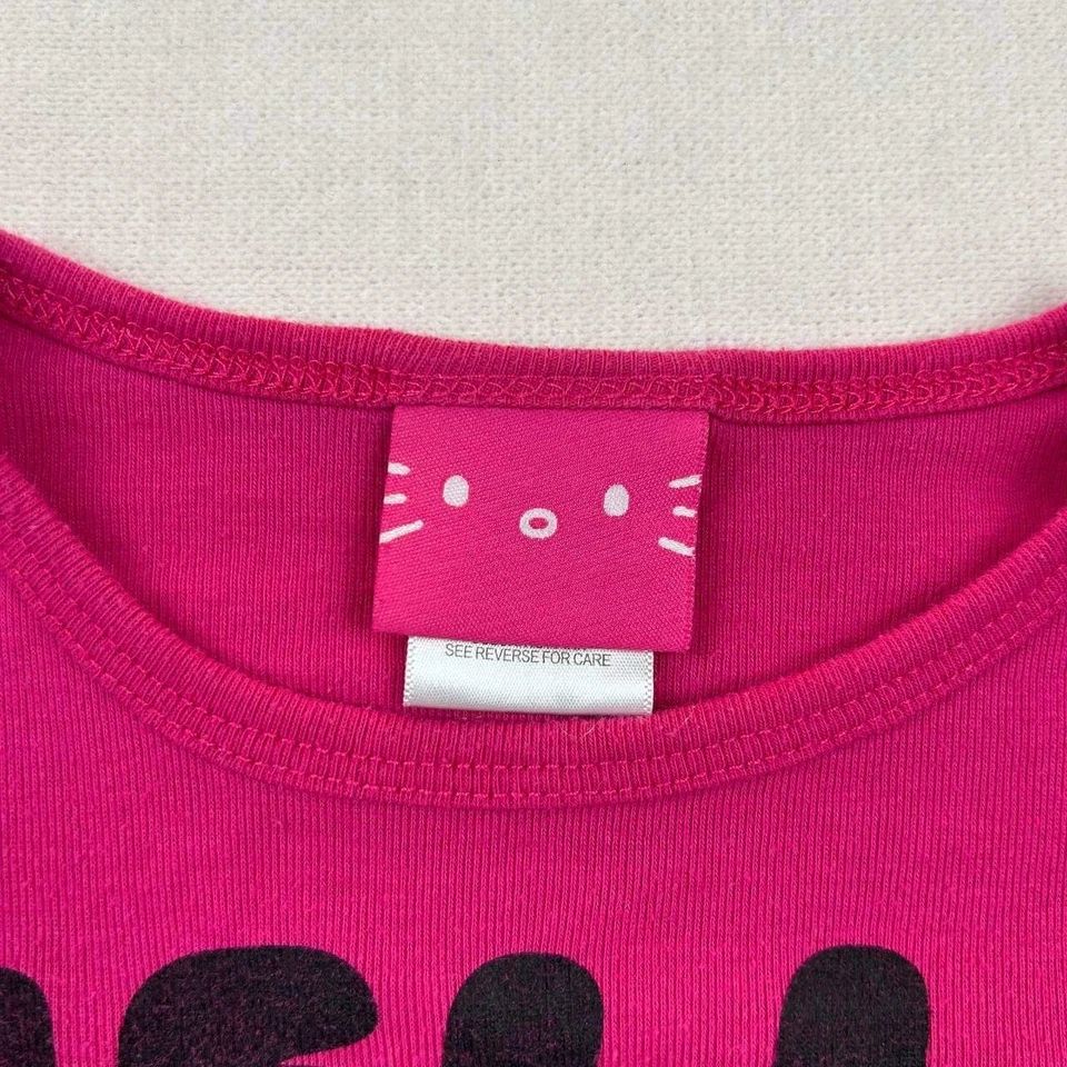 Vintage Sanrio Hello Kitty "Goodbye" 2-Layer Girls Shirt Long Sleeve Size 5 - Image 3 of 4