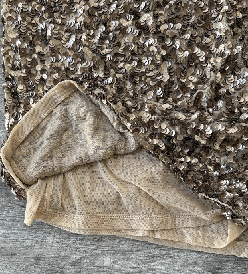 VINCE 金色亮片铅笔裙 2 码 — 第 2/4 张图片