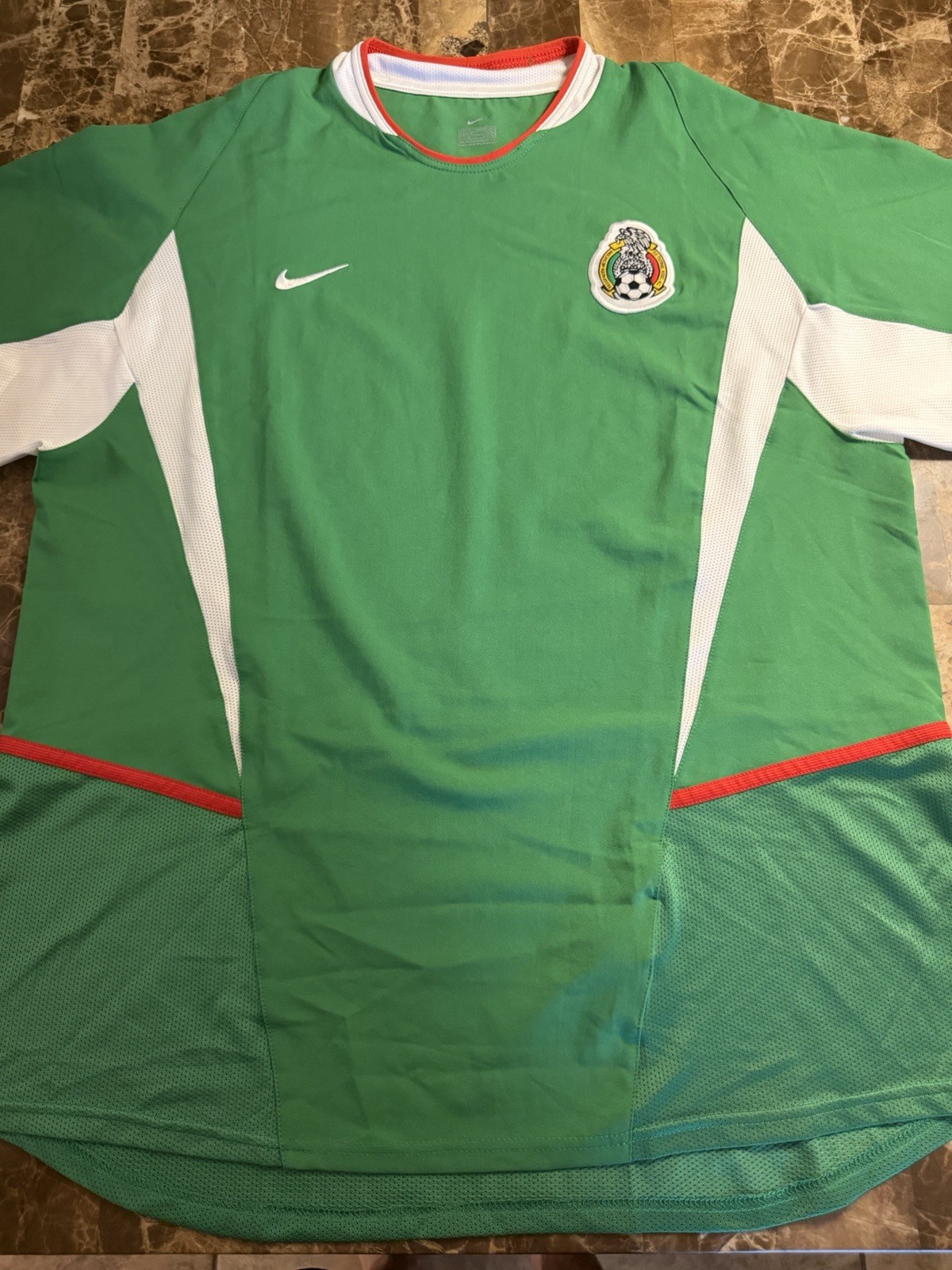 Authentic Mexico Nike Jersey 2005 Size Large Green Home Rafa Marquez