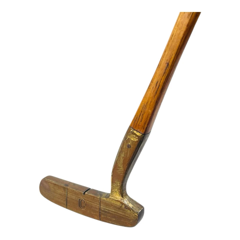 Putter Otey Crisman 3HW Super Deluxe eje de madera de nogal americano de doble cara 35" LEER Foto 3 de 4