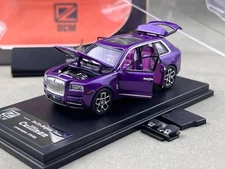  DCM 1:64 Purple Cullinan Luxury SUV Sports Model Diecast Metal Car 