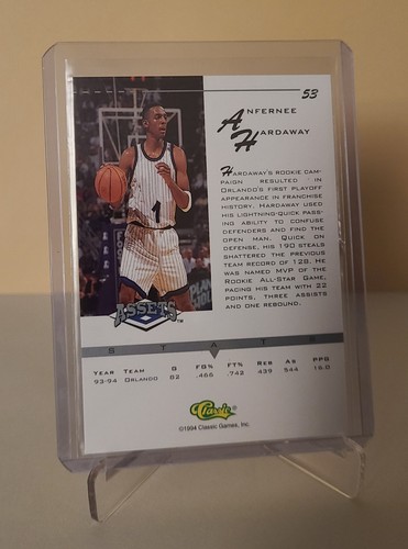 Anfernee Hardaway - 1995 Classic Assets #53 - MINT - Afbeelding 2 van 2