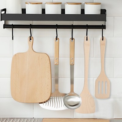 3x Set Unpainted Wood Spatula Kitchen Utensils Cooking Tool For Non-Stick Pa SET