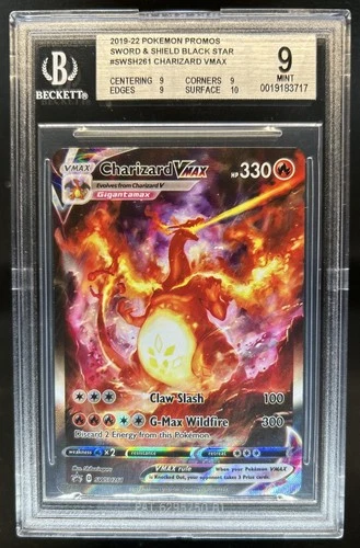 2019-2023 Pokemon SWSH Black Star Promos Charizard VMAX #SWSH261 BGS 9