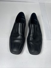 Ecco Men's Shoes Size 10 10.5 44 Windsor 51804 Apron Slip-on Leather Black