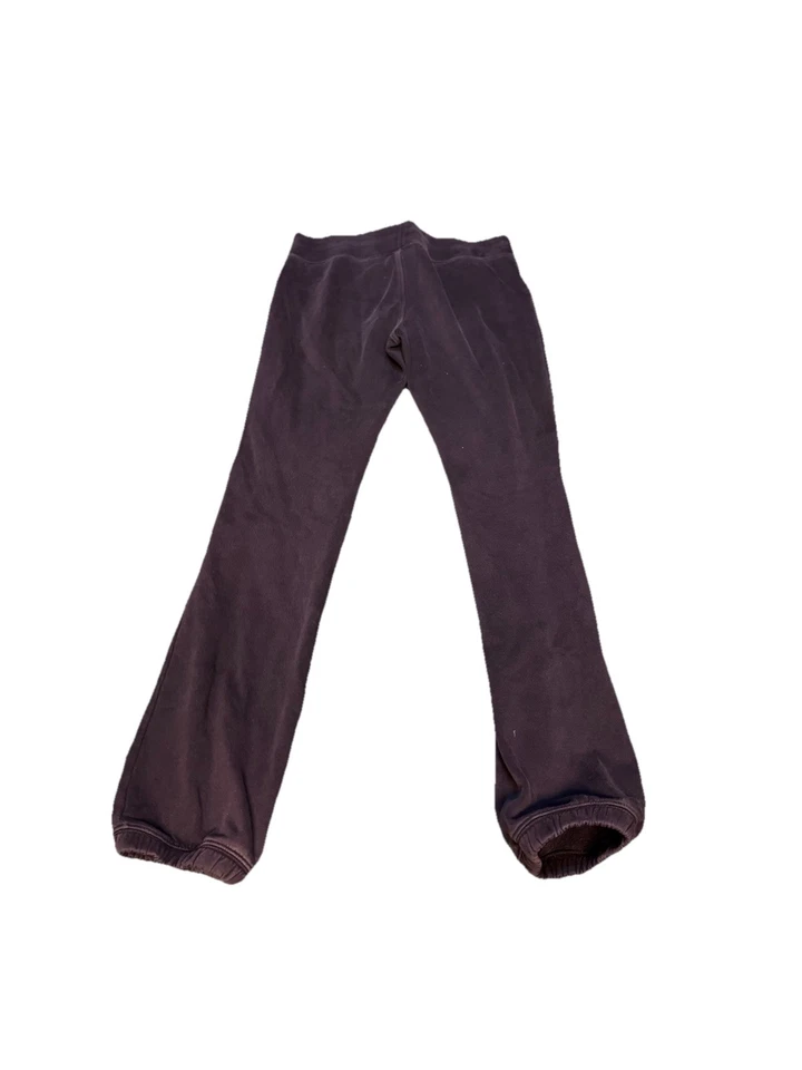 Vintage Express Black Velour Sweatpants XS/S Y2K Low Rise Logo Lounge Pants - Image 3 of 4