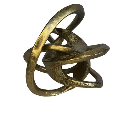 Regina Andrew Large Metal Knot In Gold
