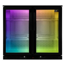 Image of Back Bar Fridge Cooler 208L Capacity Commercial Hinged Double