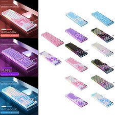 USB Gaming Keyboard Comfortable RGB Backlit for Desktop Computer Game Office