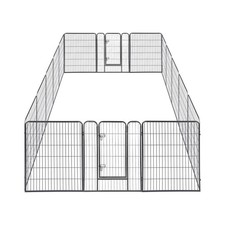 Pet Playpen Dog Exercise Barrier Fence Camping Crate House Cage 32"x40" 16 Panel