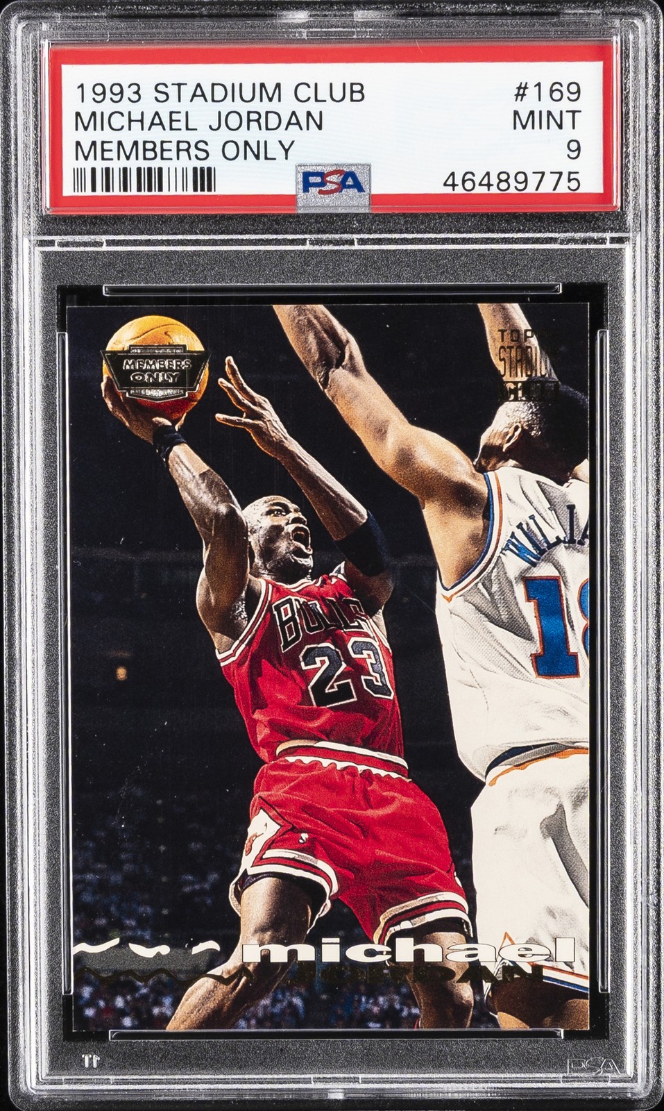 1993 STADIUM CLUB MEMBERS ONLY #169 MICHAEL JORDAN PSA 9