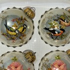 Vintage Christmas By Krebs Glass Ball Ornaments Glitter Birds And Roses -Lot 4 — photo 5