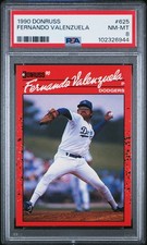 1990 DONRUSS #625 FERNANDO VALENZUELA PSA 8
