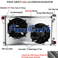4 Row Radiator Shroud Fan Kit For 1967-1972 Chevy C/K C10 C20 C30 K10 GMC C2500