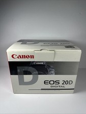 Canon EOS 20D 8.2MP DSLR Camera Body w/ Box Strap 2 Batteries Manuals Cords