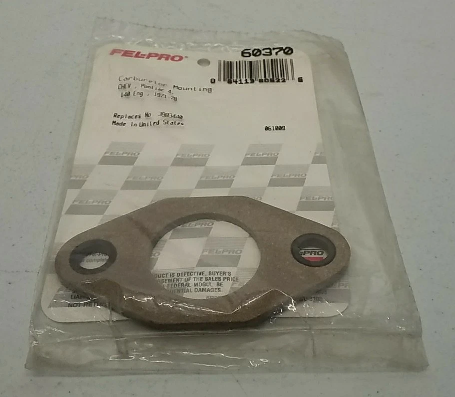 Junta de montaje de carburador Fel-Pro 60370 - Sello confiable para base de carburador Foto 2 de 4