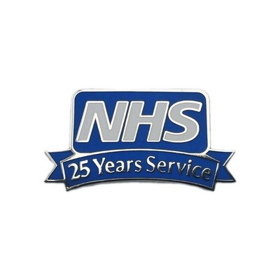 NHS National Health Service Long Service Award Enamel Badge - 25 Years Service
