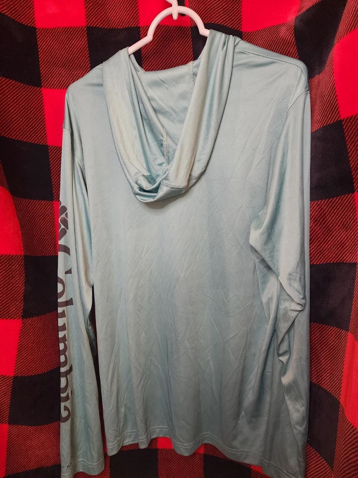 Sudadera con capucha Columbia L Sun para hombre - manga larga rendimiento pesca/exterior Foto 2 de 3