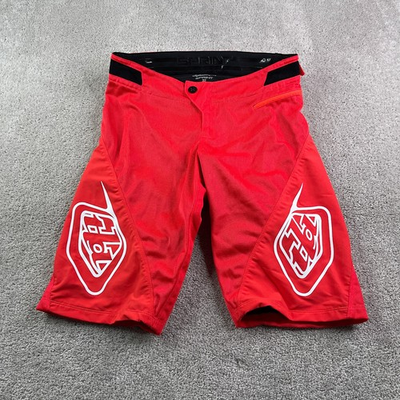 #ad Troy Lee Designs Shorts Mens 32 Red Sprint Mountain Bike MTB Downhill Cycling $36.95