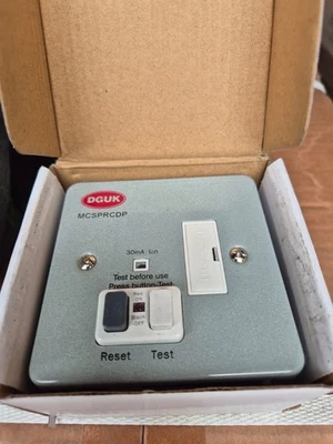 D G Uk Rcd Fused Connection Unit Rcd Spur Metal Clad Mcsprcdp