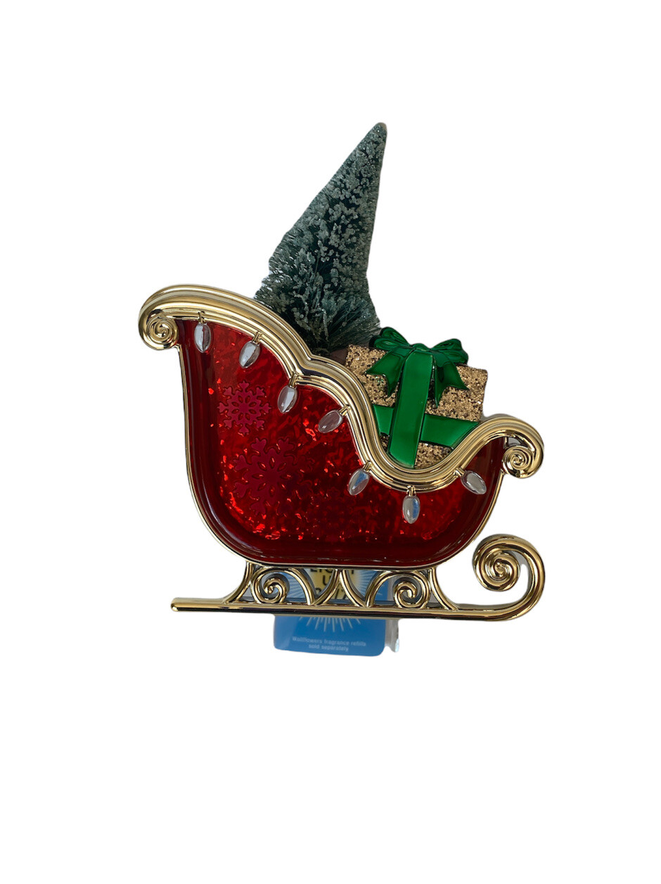 Bath & Body Works Christmas Tree Sleigh Nightlight Wallflower Plug Diffuser-image