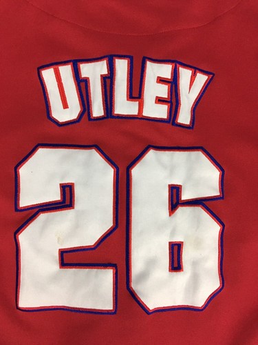 Kids CHASE UTLEY Red Philadelphia Phillies Sewn True Fan Youth Jersey - XL - Picture 5 of 8
