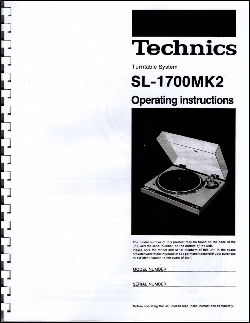 Manuale Technics SL-1200GEG Giradischi - Foto 4