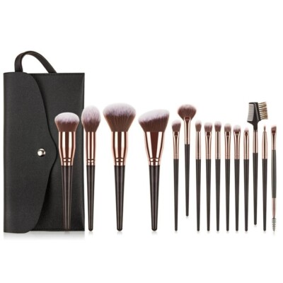 Makeup Brush Set - 15 pcs, Includes Travel Bag, Premium Beauty Cosmetic Tools